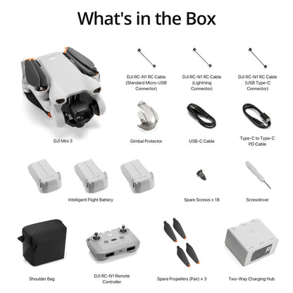 DJI Mini 3 Fly More Combo Camera Drone 4k HDR 38-min Flight DJI